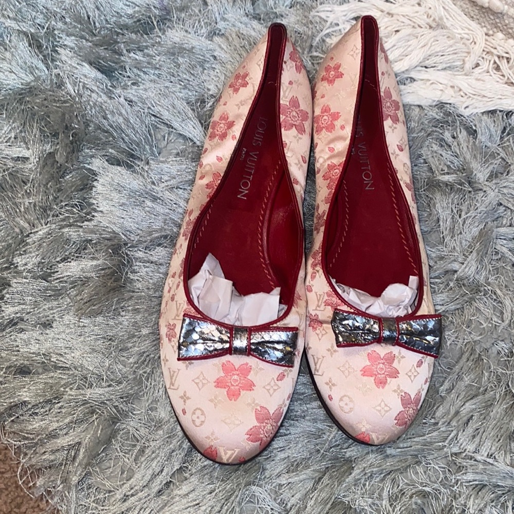 Louis Vuitton cherry blossom flats